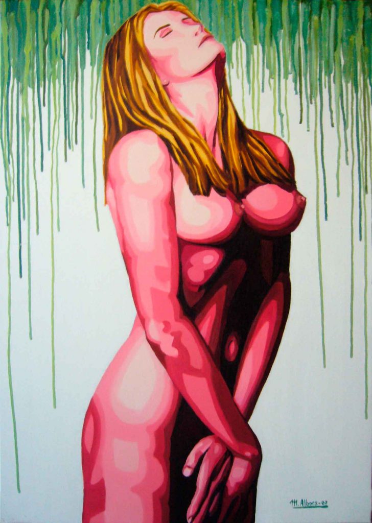 Desnudo mujer mirando al cielo Maite Albors