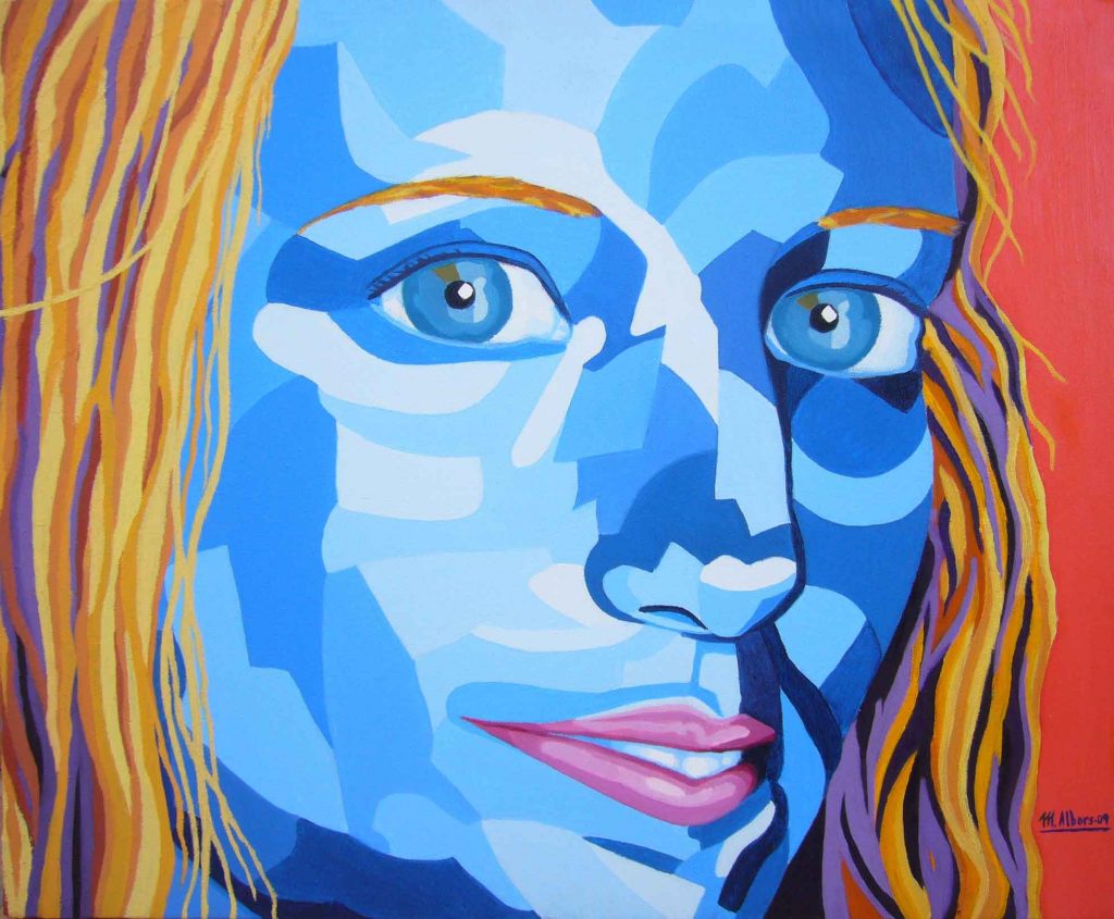 Retrato en azul Maite Albors