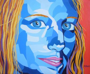 Retrato en azul Maite Albors
